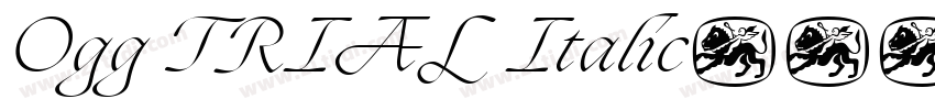 Ogg TRIAL Italic字体转换